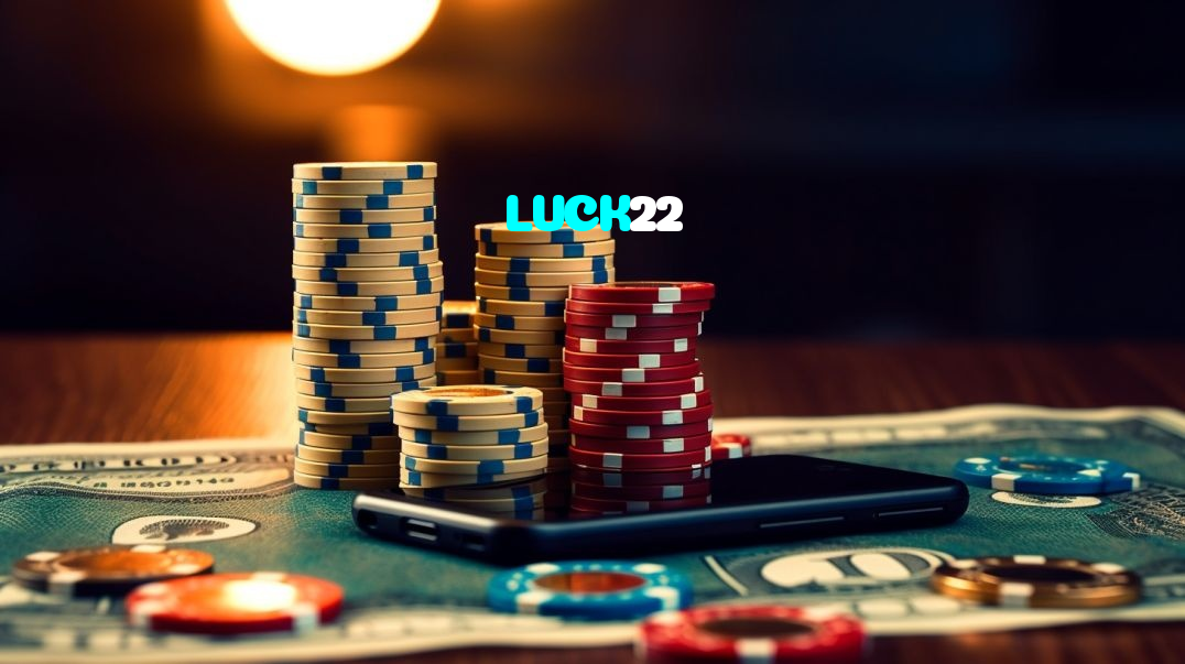 LUCK22 casino presented on mobile device in Pakistan with slots and live games